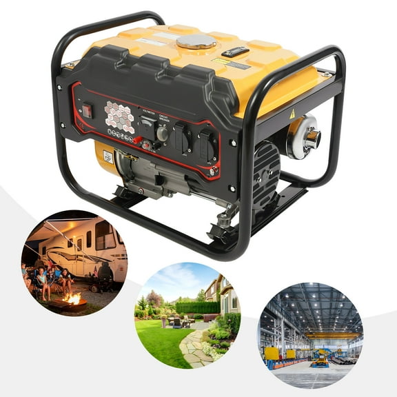 2KW 4-Stroke Gasoline Generator Portable Power Generator Single Cylinder Air-cooled