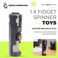 thumbnail image 4 of Fidget Spinner de Mosqueteros Bolt - Juguete Metal con Control Deslizante Háptico para Aliviar el Estrés por TDAH, Herramienta Escritorio Oficina Adultos, 4 of 5