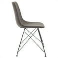 thumbnail image 3 of Trenton Chaise en Similicuir Gris Charbon 2 Pcs, 3 of 4