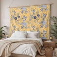 thumbnail image 3 of Vintage Flower Large Tapestry for Bedroom Wall Hanging Tapestry, Country Bird Garden Butterfly Yellow Ceiling Backdrop Tapestries Poster Blanket Wall Decor for Teens Room Living Room Dorm 100" x 59", 3 of 8