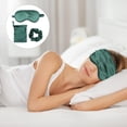 thumbnail image 3 of Juego de 3 antifaces de seda para viajes en casa, antifaz para dormir y bolsa de almacenamiento con cuerda para el pelo., 3 of 5