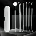 thumbnail image 5 of ACDANC 2026 New 6Pcs Stainless Steel Dental Tools Kit with Case Dental Mirror Pick Teeth Scraper Cleaner Plaque Tartar Remover Oral Care Dentist Tools, 5 of 7