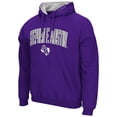 thumbnail image 2 of Men's Colosseum Purple Stephen F Austin Lumberjacks Arch and Logo Pullover Hoodie, 2 of 3