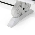 thumbnail image 6 of Orso Dining Table, White and Brown 78-96 Inch Extendable Mahogany Wood, 6 of 6
