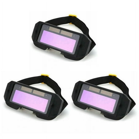 

3X Auto Darkening Welding Helmet Durable Automatic Light Change Anti- Eyes Shied Goggle Glasses Masks Autos Shades