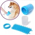 thumbnail image 3 of Limpiador de patas de perro, limpiador de patas de mascotas con toalla, cepillo de limpieza para mascotas - Trompeta azul oso de fresa Electrónica, 3 of 5