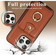 thumbnail image 3 of Compatible with iPhone 17/17pro/17pro Max/17AiR Crossbody Wallet Case, Blocking Leather Case with Card Holder, Ring Stand Protective Handbag Cover with Strap Lanyard, 3 of 5
