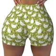 thumbnail image 2 of Haiem Lovely Chickens No Front Seam Biker Shorts for Women Yoga Workout Gym Bike Shorts with Tummy Control Moisture-Wicking-, 2 of 9