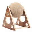thumbnail image 3 of Natural Sisal Cat Scratching Rotatable Ball for Small Medium Pet Cat Interactive Triangular, 3 of 6