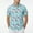 Flamingo, variant on Surfing Casual Button Down Shirts Short Sleeve Hawaiian Shirt for Men