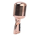 thumbnail image 1 of Microphone Vocal Dynamique Rétro, Micro Cardioïde Classique avec Câble XLR Femelle vers 6,35 mm, Angle Ajustable, Micro Style Rétro pour Spectacle sur Scène, KTV, Spectacle en Direct, 1 of 7