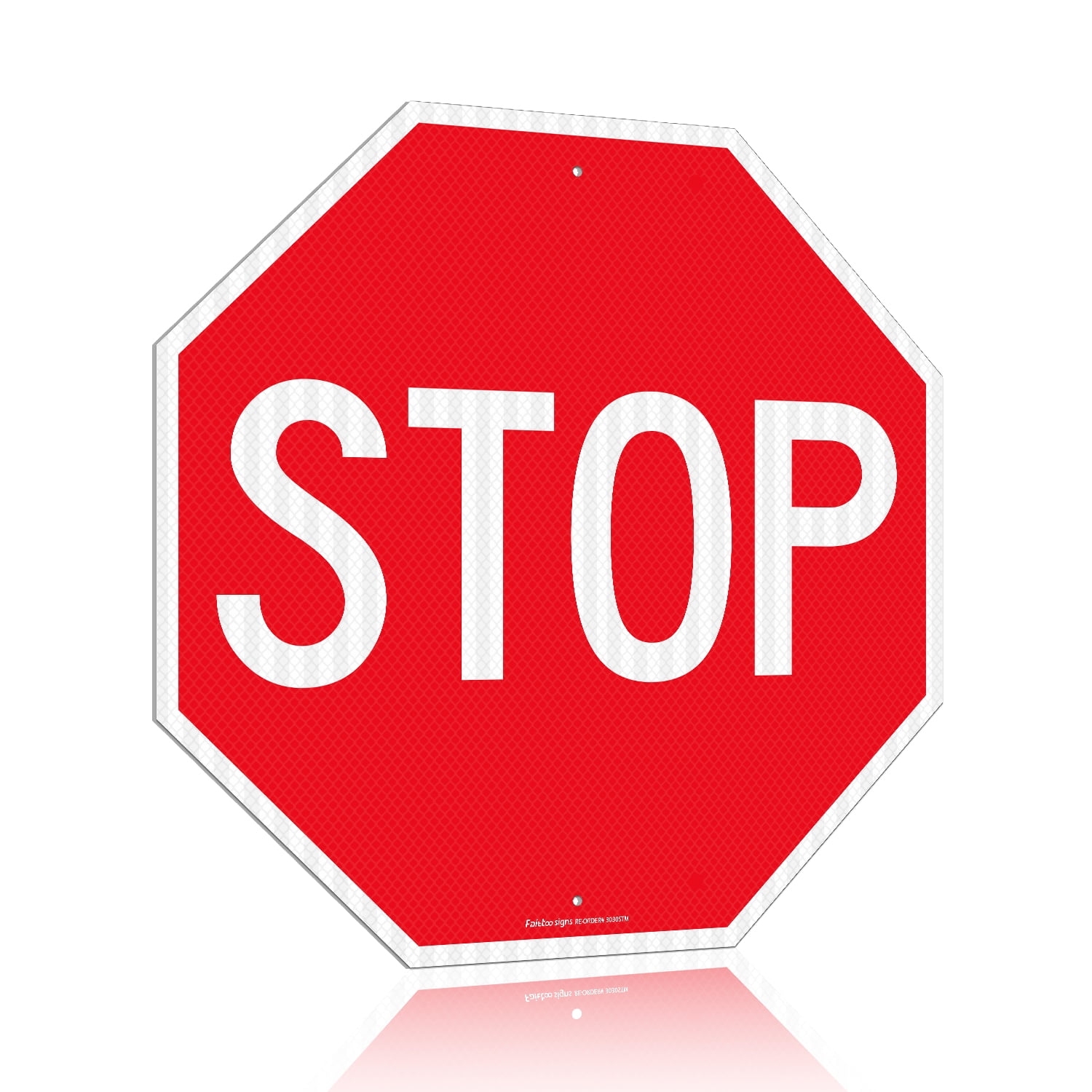 STOP アルミサイン Stop Sign, Street Stop Sign, 12x12 Aluminum - Walmart.com