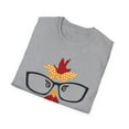 thumbnail image 5 of Chicken Glasses, Gildan Unisex Softstyle T-Shirt, Hen Graphic Tee, S-3XL, 5 of 5