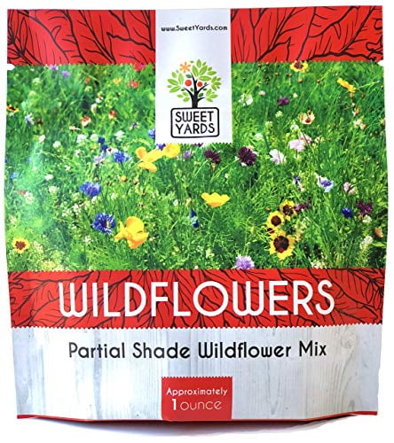 Wildflower Mix:Partial Shade wildflower mix Fresh Seed  FREE Shipping! 