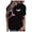Black, variant on Women's Casual Short Sleeve Graphic T-Shirt, Funny Face Print Pullover Tee, Stretchy Cotton-Like Top for Everyday Wear, Sizes S-2XL