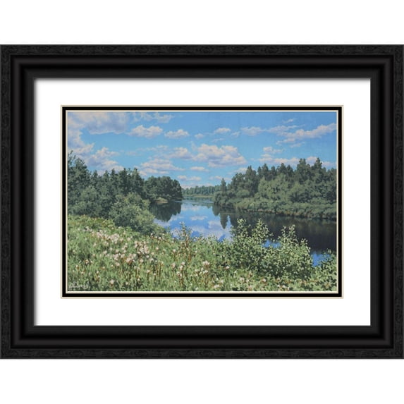 Adamov, Alexey 14x11 Black Ornate Wood Framed with Double Matting Museum Art Print Titled - Landscape