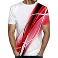 thumbnail image 2 of LUOGENLI T-shirts pour Hommes Mode Masculine Grande Taille T-Shirt Graphique à Manches Courtes Imprimé 3D Décontracté Quotidien Mode Urbaine T-shirts Hommes Blanc Jour de la Saint-Patrick Rouge TTG, 2 of 7