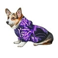 thumbnail image 6 of Uemuo Purple Pattern White Tiger for Winter Dog Hoodie Sweatshirts with Pockets Warm Dog Clothes for Small Dogs Chihuahua-Small, 6 of 8