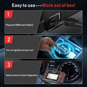 Foxwell NT604 Elite OBD2 Scanner Automotive Diagnostic Tool Car Four System Scanner Vehicle Code Reader for Engine Transmission ABS Airbag SRS Car Scanner Automotive Scanner Full OBDII Functions