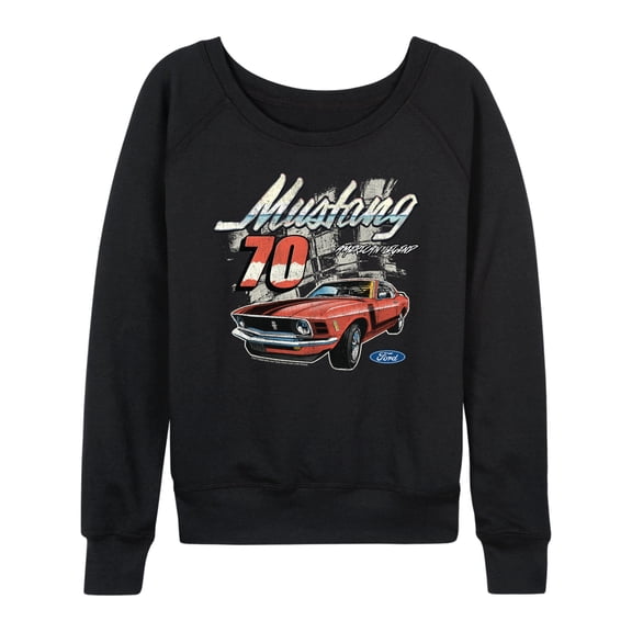 Ford - Mustang 70 - Women's French Terry Long Sleeve Pullover