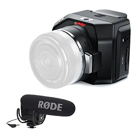 Blackmagic Design Micro Cinema Camera with Rode VideoMic Pro with Rycote Lyre Shockmount