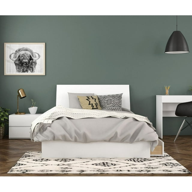 Nexera ensemble de chambre à coucher 3 pièces Malaga, Blanc