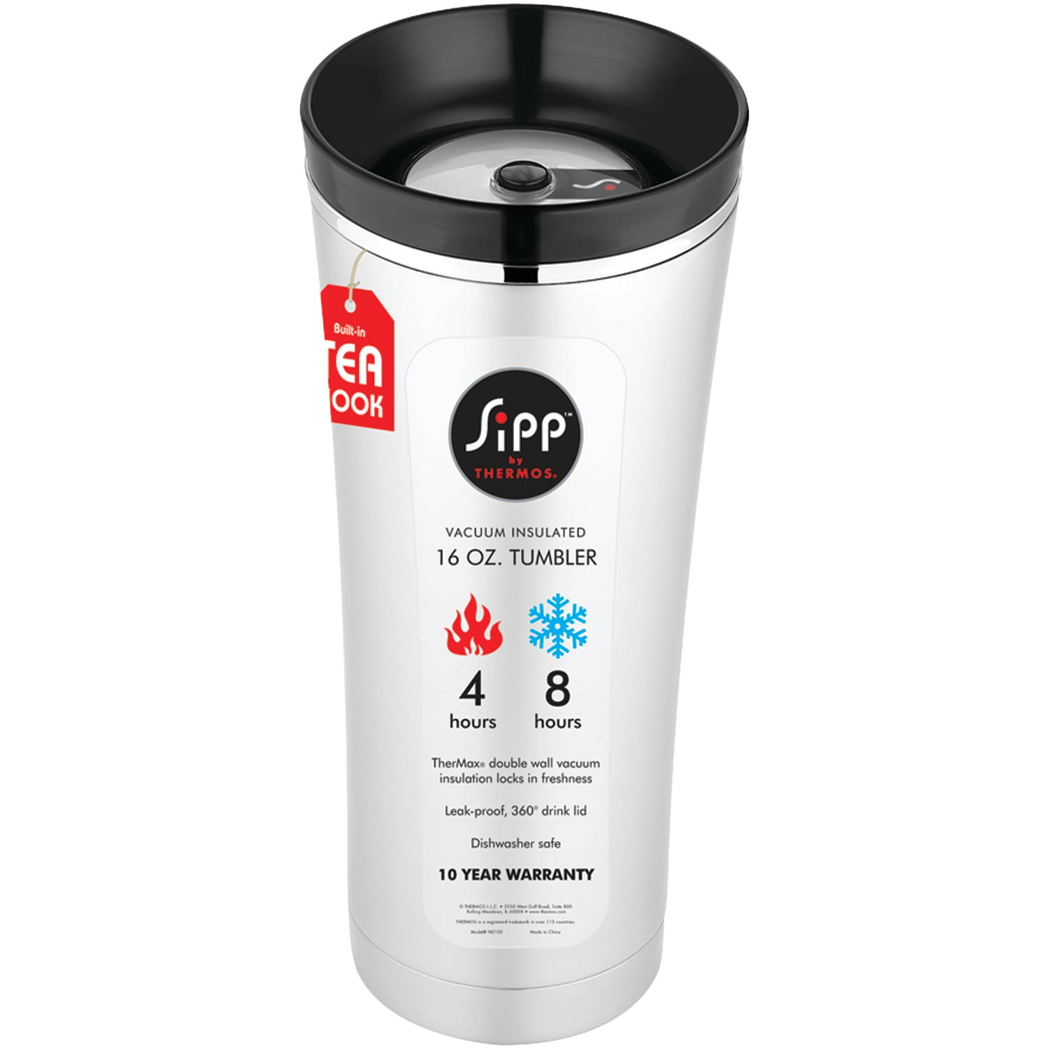 Thermos 16oz Vacuum Insulated Hot/Cold Stainless Steel Travel