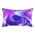 thumbnail image 3 of Salouo Swirl Print Blue Purple1 Print Print Pillow Case Cover,Wrinkle-Free Bed Pillow Cover Pack of 1 Home Decor Fade-Resistant and Stain-Resistant ,Pillows Not Included -20"x30", 3 of 8