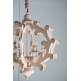 thumbnail image 6 of Table Lamp 6 - Light Wood Chandelier, Hanging Light Fixture with Adjustable Chain for Kitchen Dining Room Foyer Entryway, Bulb Not Included,Bedroom Lamp, 6 of 8