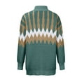 thumbnail image 5 of Lilgiuy Women's High Collar Slim Fit Warm Printed Casual Long Sleeve Knitted Sweater Tops,Green,8(L) Dresses for 2022, 5 of 5