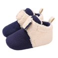 thumbnail image 3 of Krdevn Girls Boots - Baby Booties Warm Slippers Toddler Winter Boots with Non Bottom -Toddler Boots,Cowgirl Boots,Color:Blue,Size:6-12 Months, 3 of 7