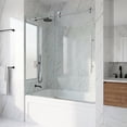 thumbnail image 2 of VIGO Elan E-Class 56 to 60 in. W x 66 in. H Sliding Frameless Tub Door in Chrome with 3/8 in. (10mm) Clear Glass, 2 of 12