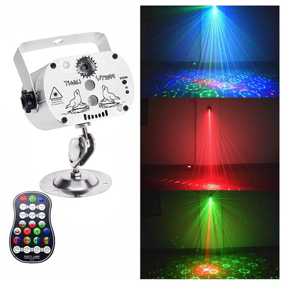 WKWeiS Gathering Lights Disco Lights, Mini Led Stage Lights with Remote Control Suitable for Home Parties, Stage, Outdoor Entertainment and Other Decorative Lights Summer Savings Clearance