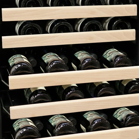 Whynter - 92-Bottle Dual Zone Wine Cooler - Stainless Steel