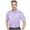 True Lavender/White, variant on Monterey Club Men's Short Sleeve Track Print Golf Polo Shirt #3528