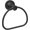 Black, variant on Black Bathroom Hand Towel Holder, Matte Black Towel Ring Holder, Wall Mounted Towel Rack Hanger Home Half Round Bathroom Hardware Accessory Modern