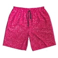 thumbnail image 3 of Uemuo Rose Red Glitter Pattern Men's Swim Trunks Hawaiian Beach Bathing Suit Swimsuits Beach Quick-Dry Shorts with Pockets-X-Large, 3 of 9