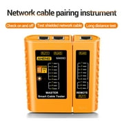 Network Cable Tester Wire Test Tool RJ45RJ11 cat six for Network Cable Yellow