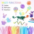 thumbnail image 3 of OULII 200 Pcs Chenille Stems Craft Kit Plush Multi For Crafting and DIY Fun, 3 of 8