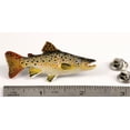 thumbnail image 5 of Brown Trout, Fish Pin, Hand Painted, FP008, 2 1/4" Lapel Pin, Hat, Brooch, Brooches, Jewelry, Gift, Fishing, Salmonoids, 100% Handmade in the USA, 200 Fish Designs Available, 5 of 7