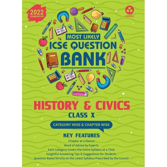 Most Likely Question Bank - History & Civics: ICSE Class 10 for 2022 Examination, (Paperback)