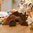 thumbnail image 5 of Wooden Easter Resurrection Scene Tray Set - Empty Tomb Desktop Ornament for Home Office Decor, Handcrafted Wood Scene Decoration, Easter Holiday Tabletop Accent & Religious Gift, 11*6in, Brown, 5 of 6