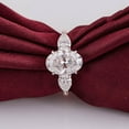 thumbnail image 6 of solitaire jewels 3.75CT Oval Moissanite 3 Stone Engagement Ring For Women, 14K Yellow Gold, 6 of 7
