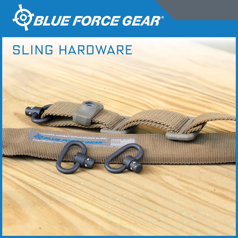 Blue Force Gear Quick Detach Gun Swivel | Heavy Duty Machined Steel Push  Button Swivel - Walmart.com