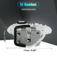 thumbnail image 4 of Actuador de bloqueo de puerta trasera izquierda de Unique Bargains para Honda Pilot 2009-2015, ensamblaje de pestillo No.72650SZAA02, 4 of 7