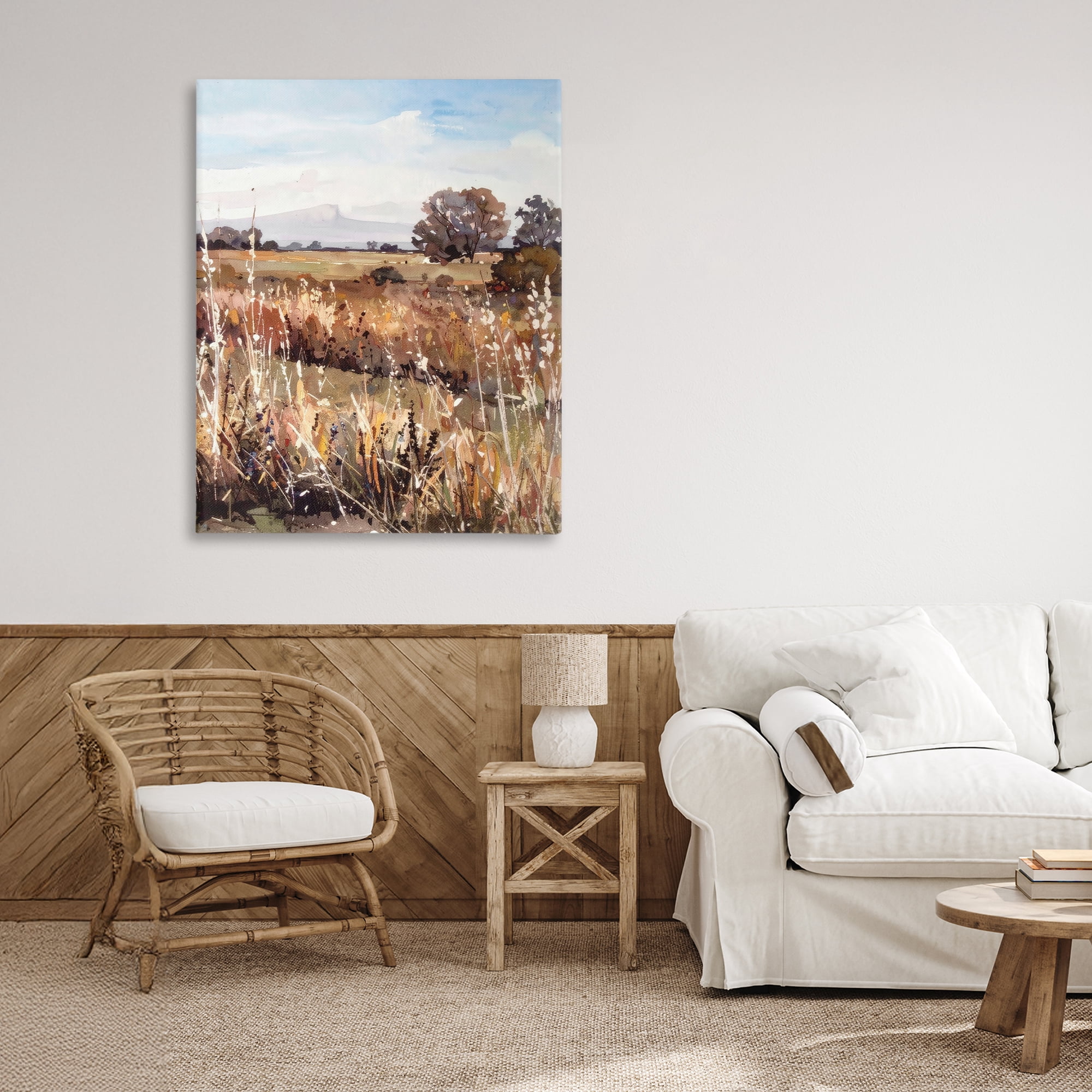 Stupell Industries Peaceful Meadow Expression Canvas Wall Art, design by Alonza Saunders