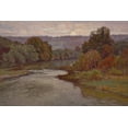 thumbnail image 2 of Steele, Theodore Clement 24x17 White Modern Wood Framed Museum Art Print Titled - The River, 2 of 4