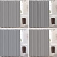 thumbnail image 4 of Modern Masculine Decor Shower Curtain,Black White Grey Stripes Fine Pin Diagonal Bathroom Decor Polyester Fiber Plastic Rings Quick-Drying Waterproof for Bathtubs/Bathroom, 72x72 inches, 4 of 6