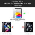 thumbnail image 2 of Funda con teclado ALIWLHOF para iPad Air de 33 cm y iPad Pro de 33 cm, 2 of 7