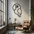 thumbnail image 3 of LaModaHome Exclusive Cute And Confused Parrot Metal Wall Art – Durable & Artistic Metal Wall Art for Home and Office Decor, Perfect for Any Interior Design Aesthetic, 3 of 5